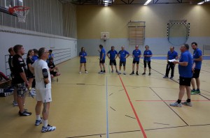 Begrüßung durch den Badminton-Abteilungsleiter des TSV Grebenhain 1906 Rainer Bönsel